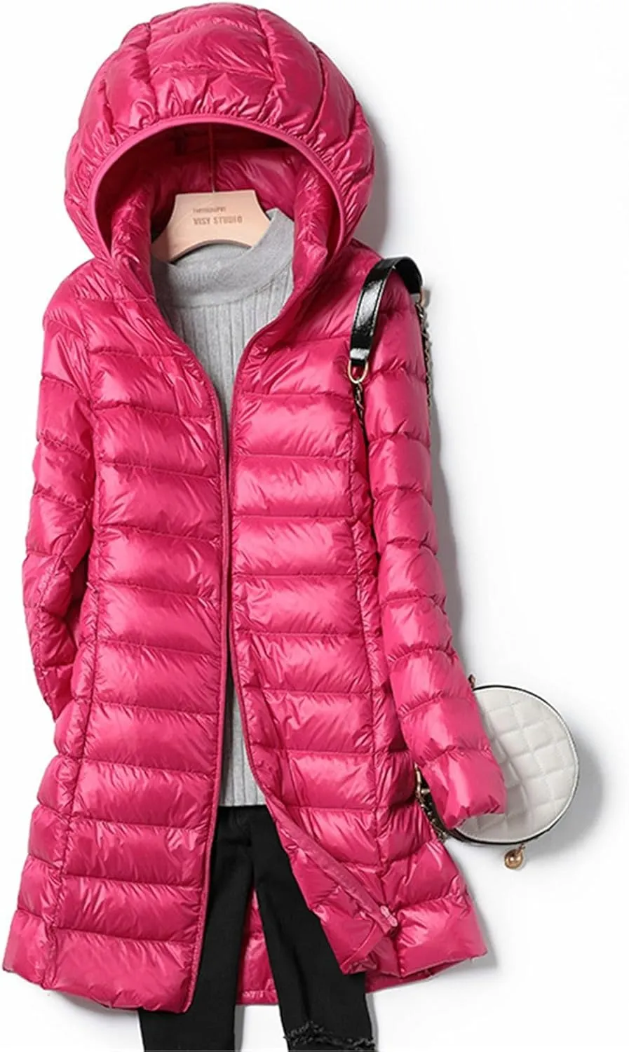 Rain Jacket Women Coat Jackets Zipper Warm Elegant Coat Soft Zipper Pocket Coat Loose Pocket Coat Cotton Coat