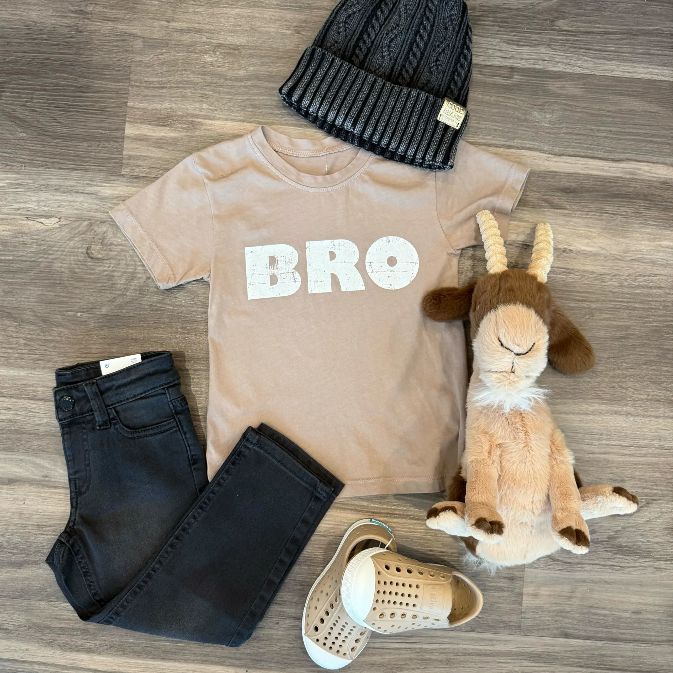 Roman & Leo - BRO Tee in Taupe