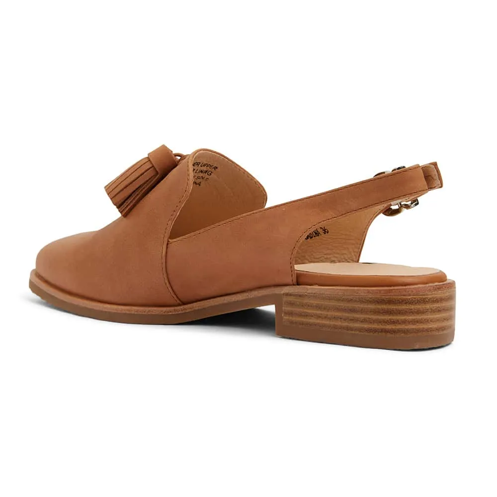 Sabina Loafer in Tan Leather