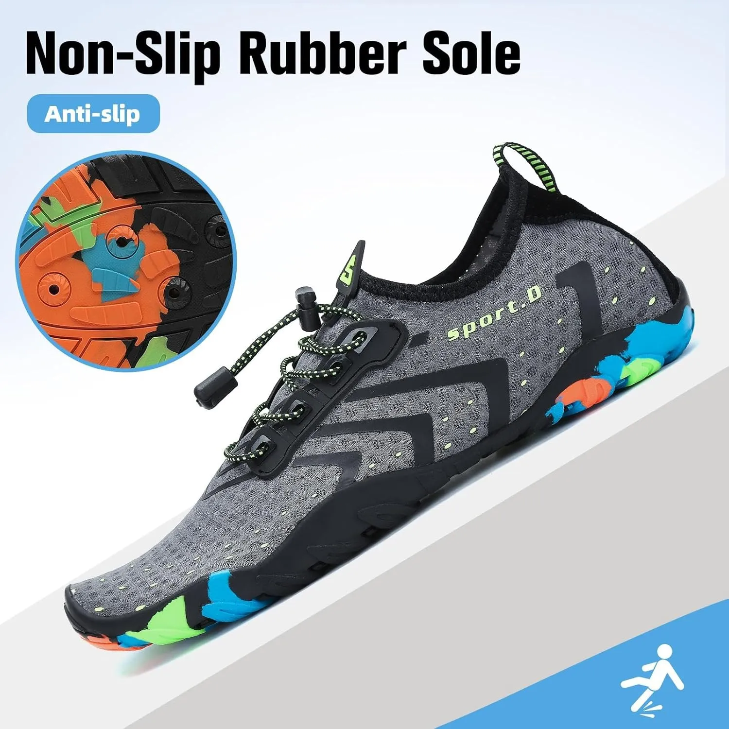 SAGUARO Quick-Dry Water Shoes for Women  Swim Shoes, Beach Shoes, Aqua Shoes with Lightweight, Breathable, Slip-Resistant Design for Pool & Outdoor Use