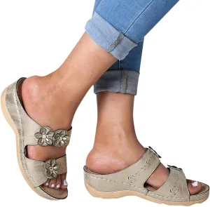 Sandalias para Mujer Elegantes, Sandals Women Premium Orthopedic Open Toe Sandals Retro Anti-Slip Breathable Sandals