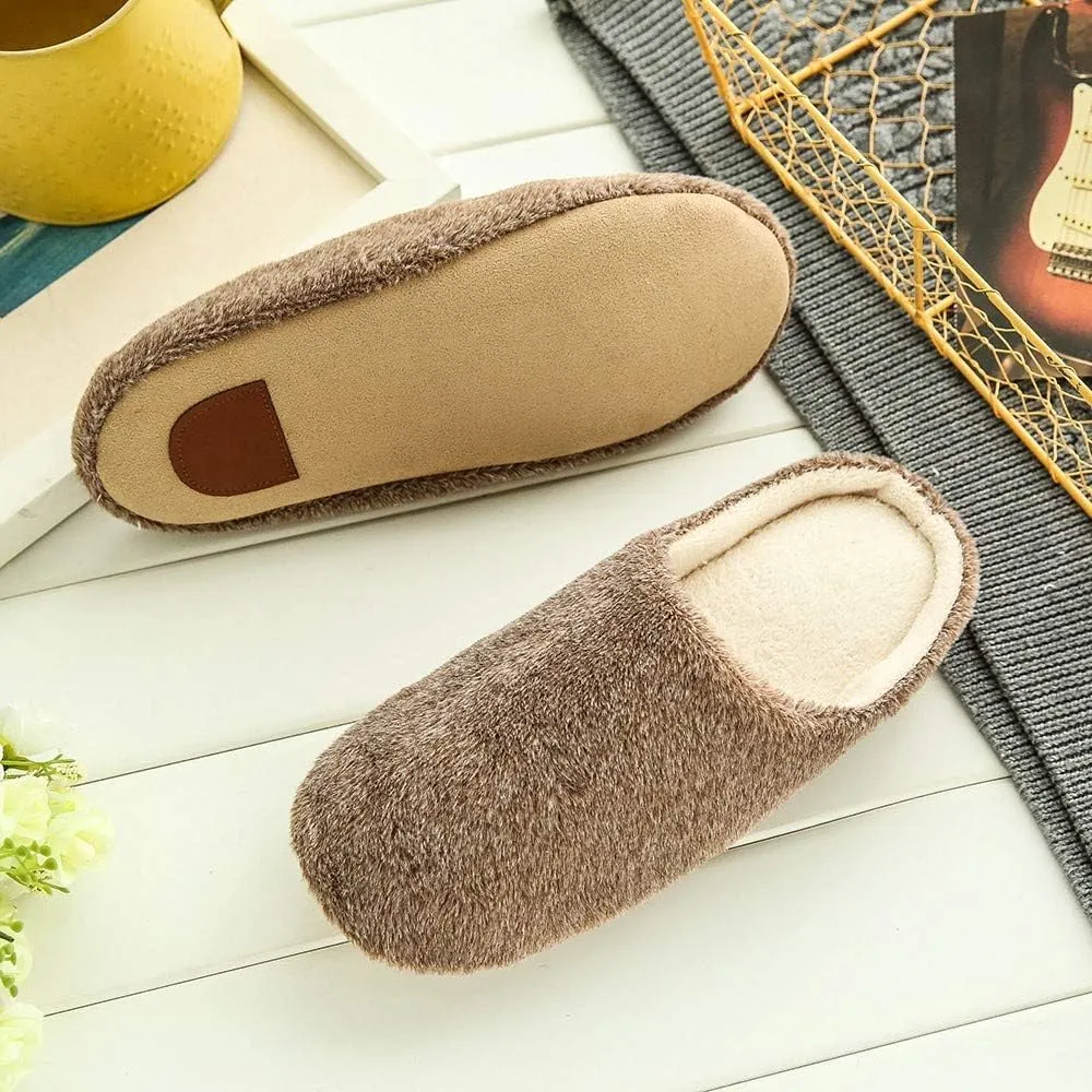 SBGMoSJ Winter Indoor Slippers for Women Fuzzy Winter Slippers Cute House Slippers Womens Fluffy Slippers for Men Funny Pink Christmas Tree Gifts for Husband 2023