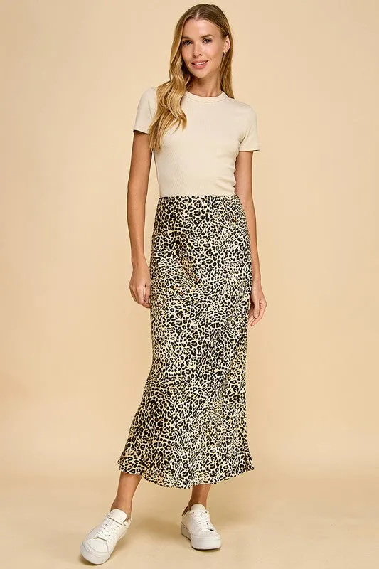She's Leopard Maxi Skirt