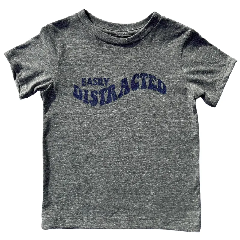 SILAS - Easily Distracted Tee in Heather Grey