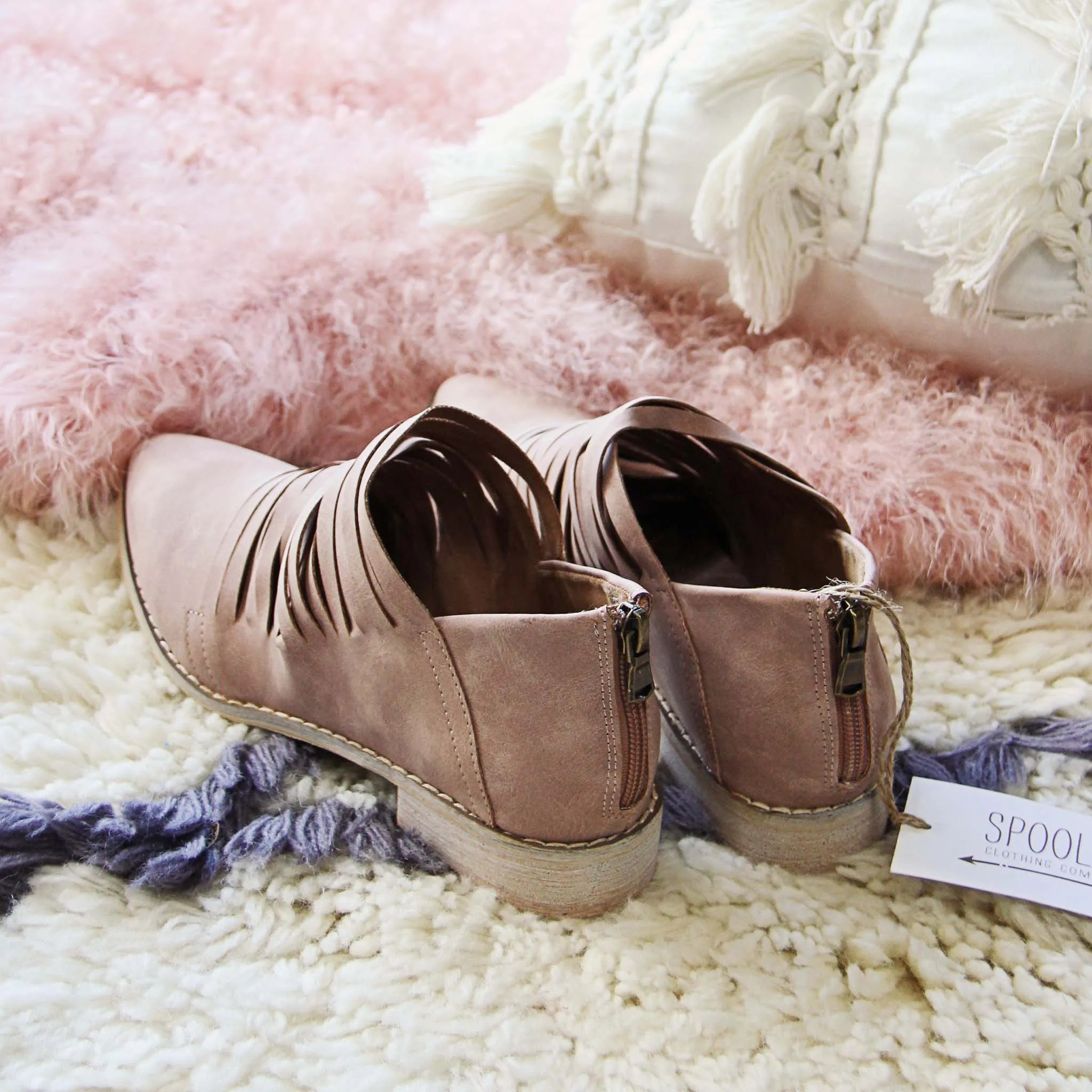 Sky Valley Booties in Rose