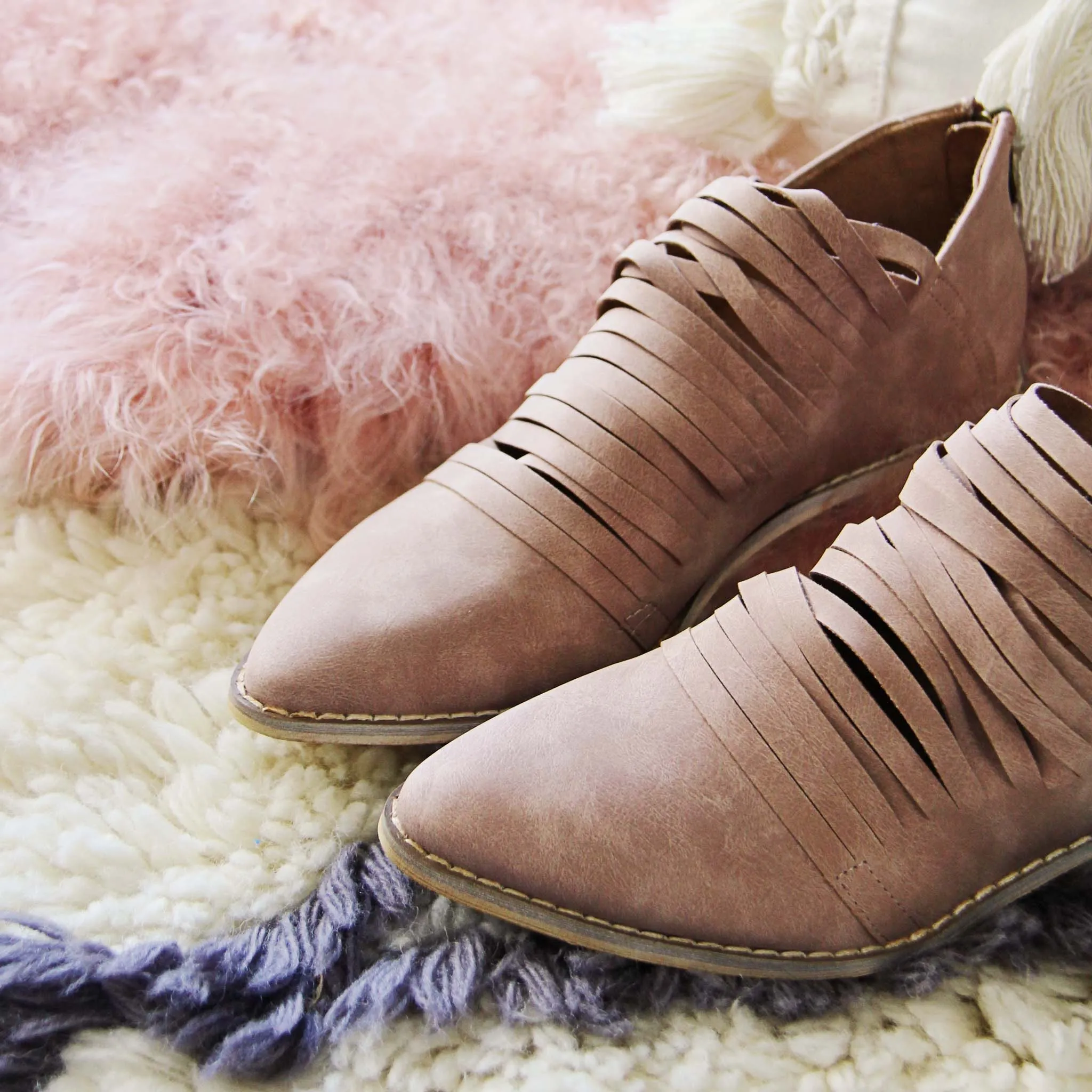 Sky Valley Booties in Rose