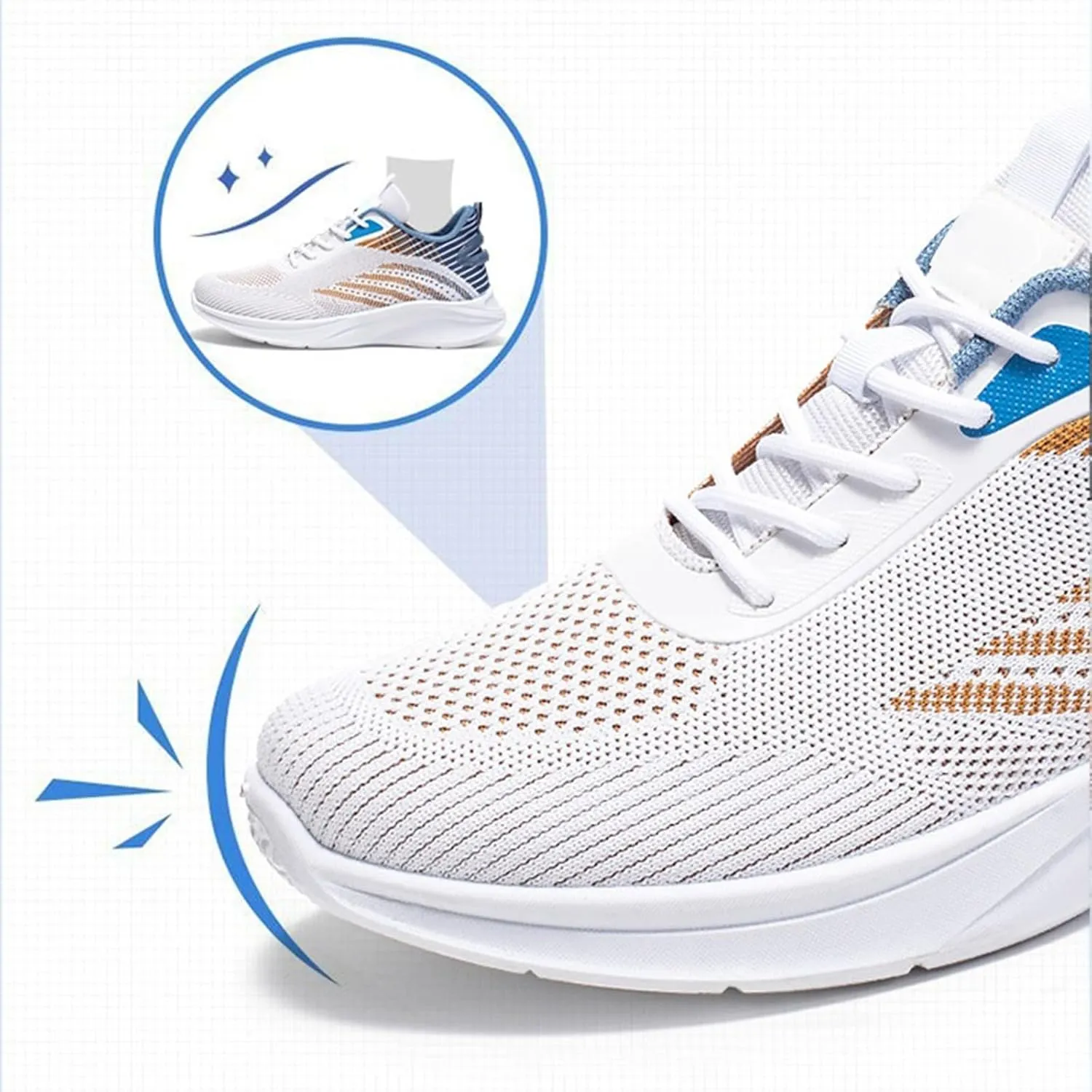 Slip on Casual Walking Shoes Workout Jogger Running Shoes Gym Fashion Sneakers for Men Women Breathable-Lightweight-Comfortable