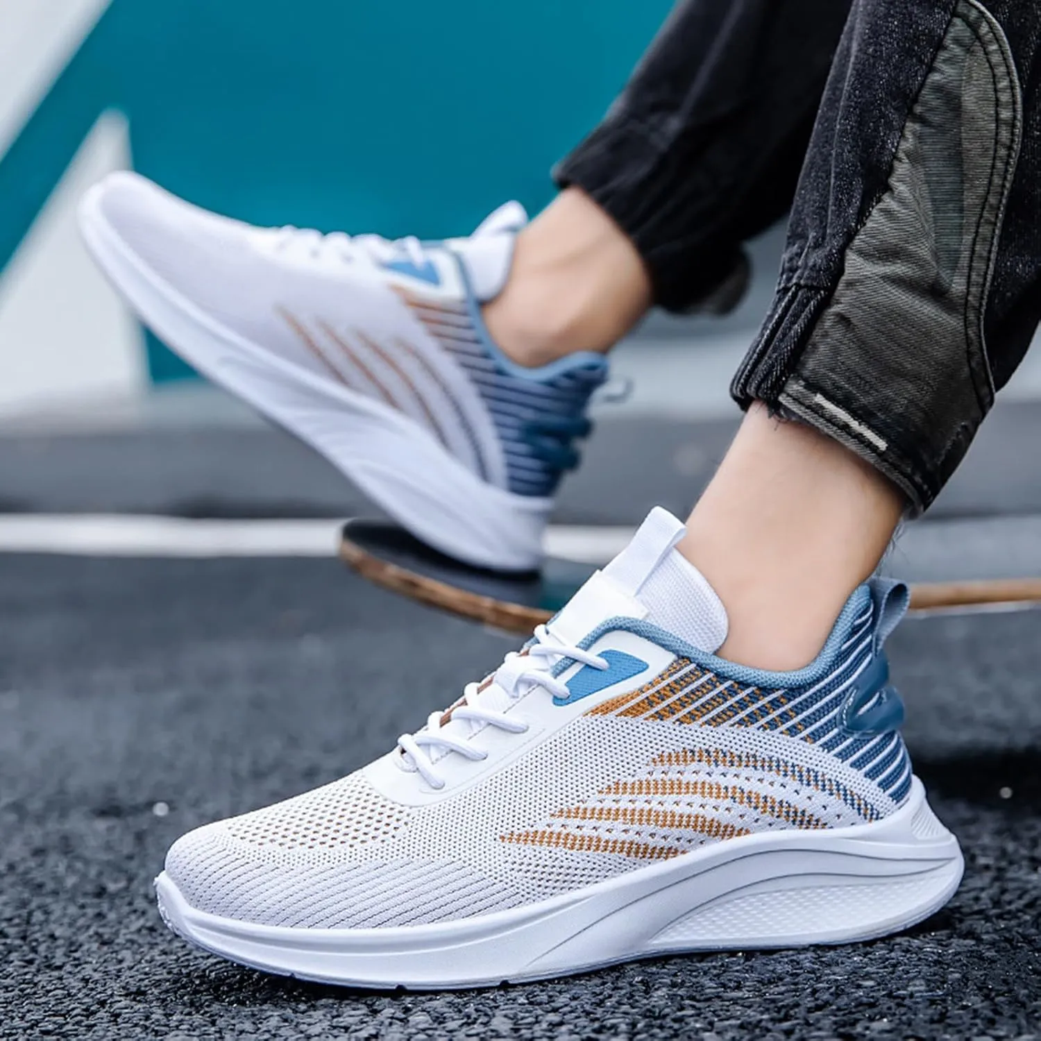 Slip on Casual Walking Shoes Workout Jogger Running Shoes Gym Fashion Sneakers for Men Women Breathable-Lightweight-Comfortable
