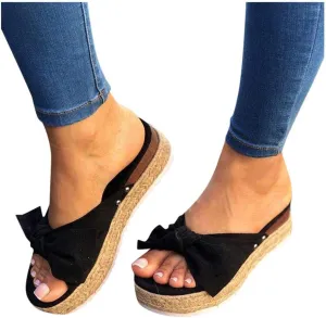 Slippers for Women Wide Width Gibobby 2019 Comfy Platform Sandals Shoes Summer Beach Travel Slipper Flip Flop