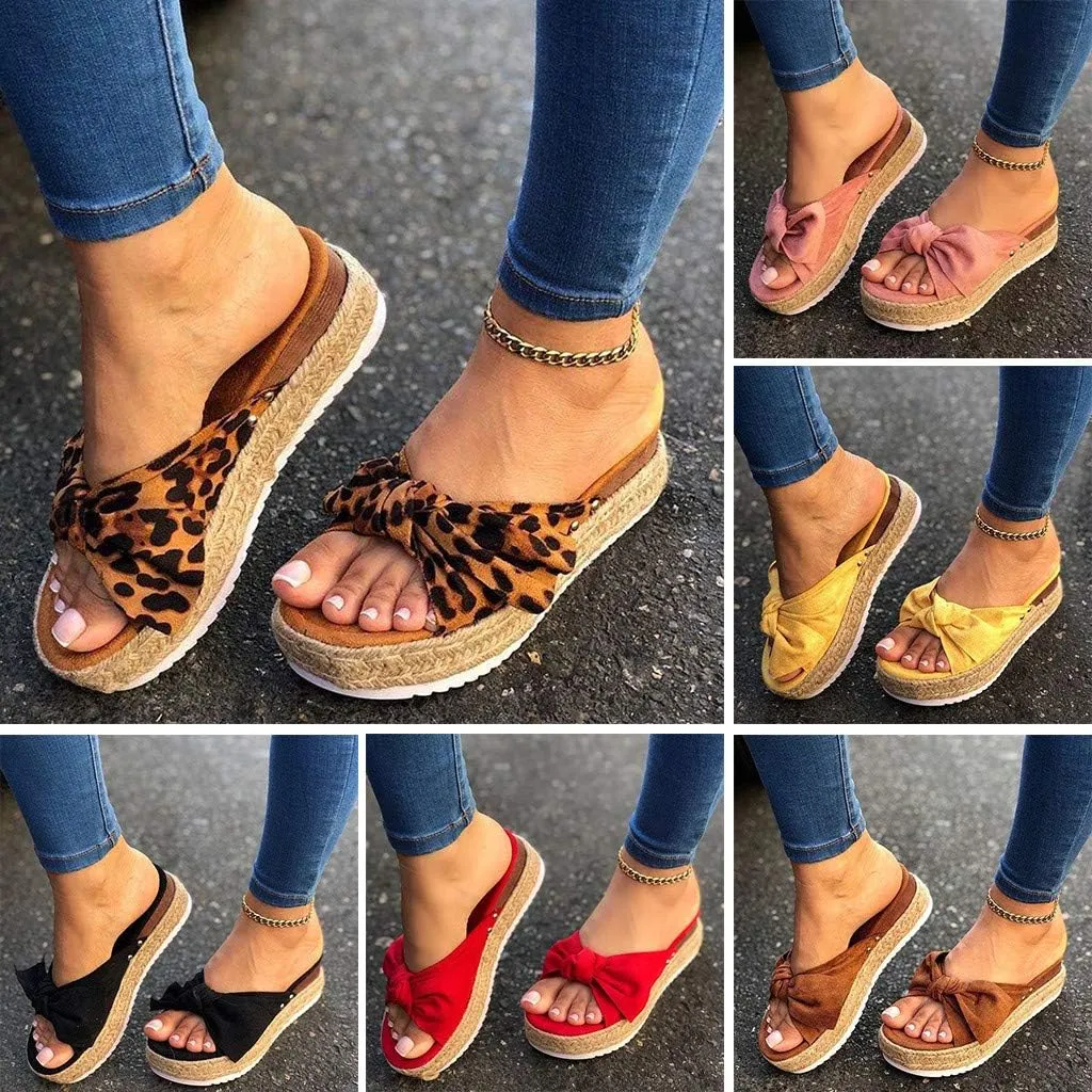 Slippers for Women Wide Width Gibobby 2019 Comfy Platform Sandals Shoes Summer Beach Travel Slipper Flip Flop