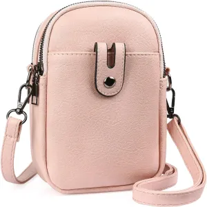 Small Crossbody Bags for Women Leather Cell Phone Purse Bag Wallet Shoulder Handbags with Adjustable Strap