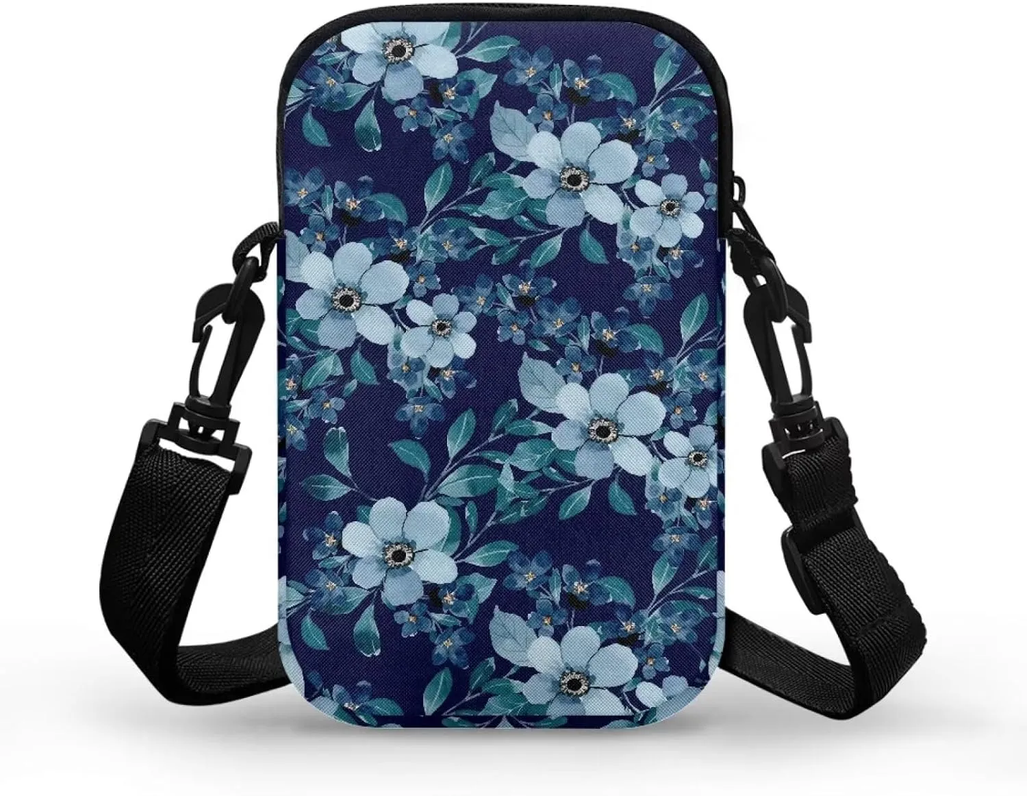 Small Messenger Bag for Women, 2 Layer Crossbody Bag with Adjustable Shoulder Strap