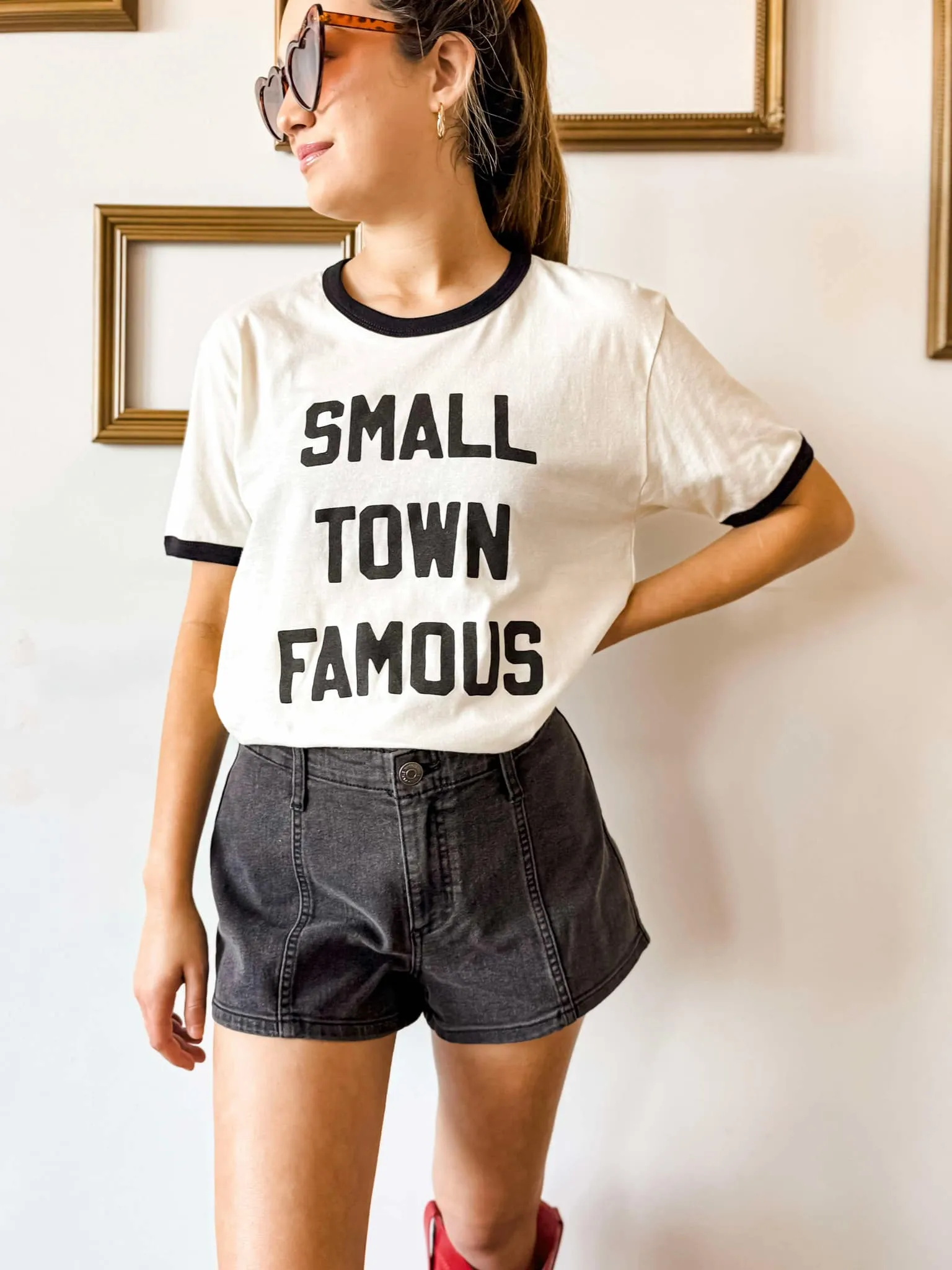 Small Town Famous Ringer Shirt