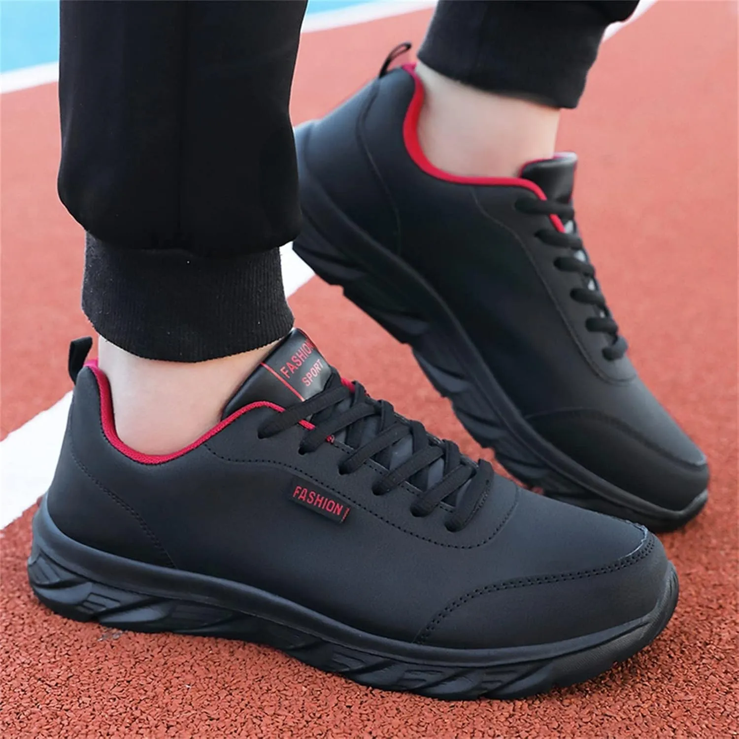 Sneakers for Men Waterproof Walking Shoes Comfortable Lightweight Casual Sports Shoes Lace Up Fashion Running Shoes