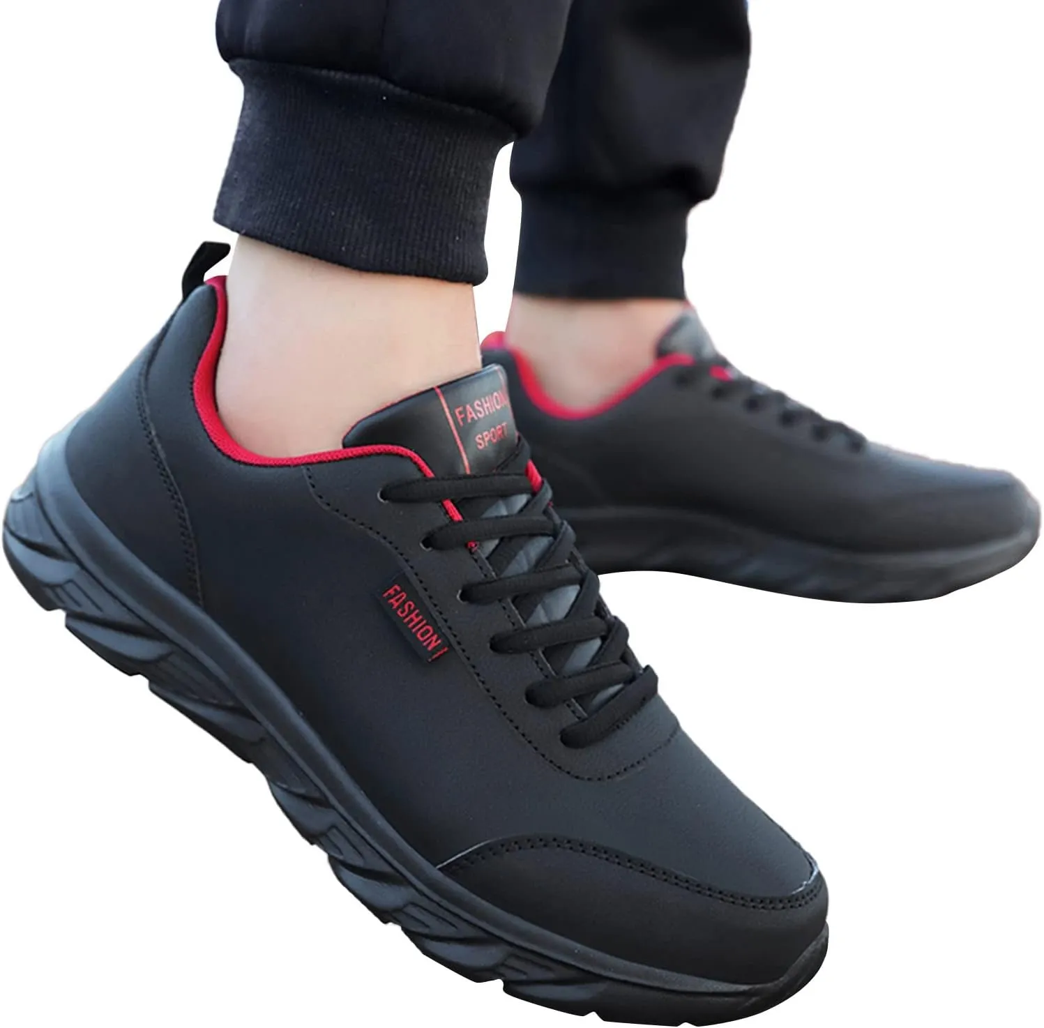 Sneakers for Men Waterproof Walking Shoes Comfortable Lightweight Casual Sports Shoes Lace Up Fashion Running Shoes