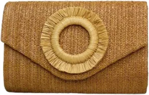Straw Clutch Purses for Women Vintage Summer Straw Beach Bag Envelope Evening Clutch Handbags for Formal Party Wedding 2025