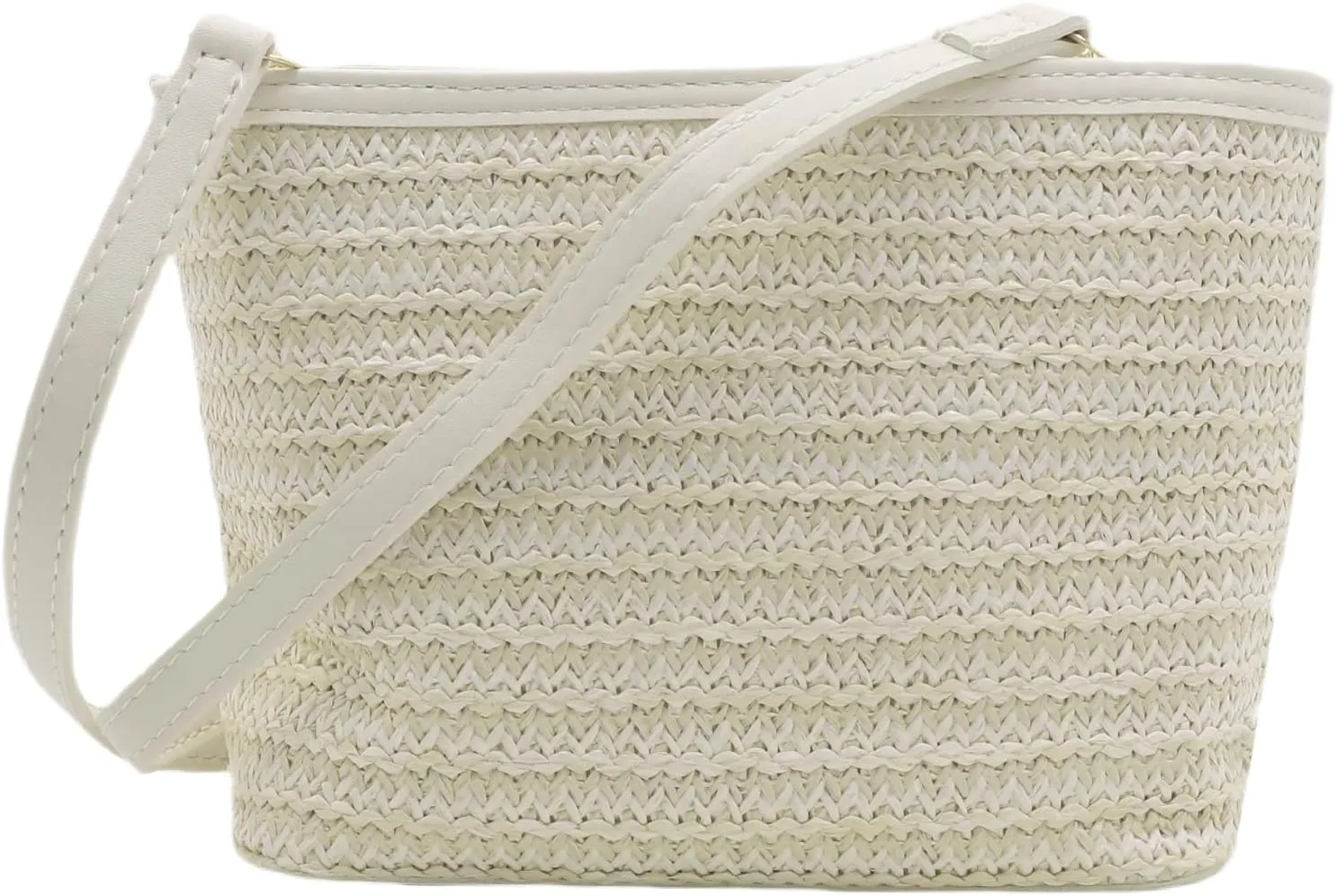 Straw Crossbody Bag for Women Girls Woven Shoulder Bag Straw Satchel Bag Cross Body Handbag