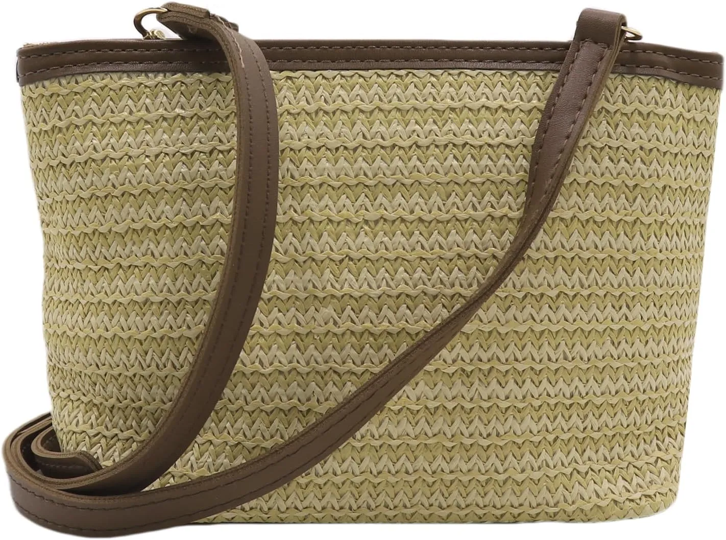 Straw Crossbody Bag for Women Girls Woven Shoulder Bag Straw Satchel Bag Cross Body Handbag