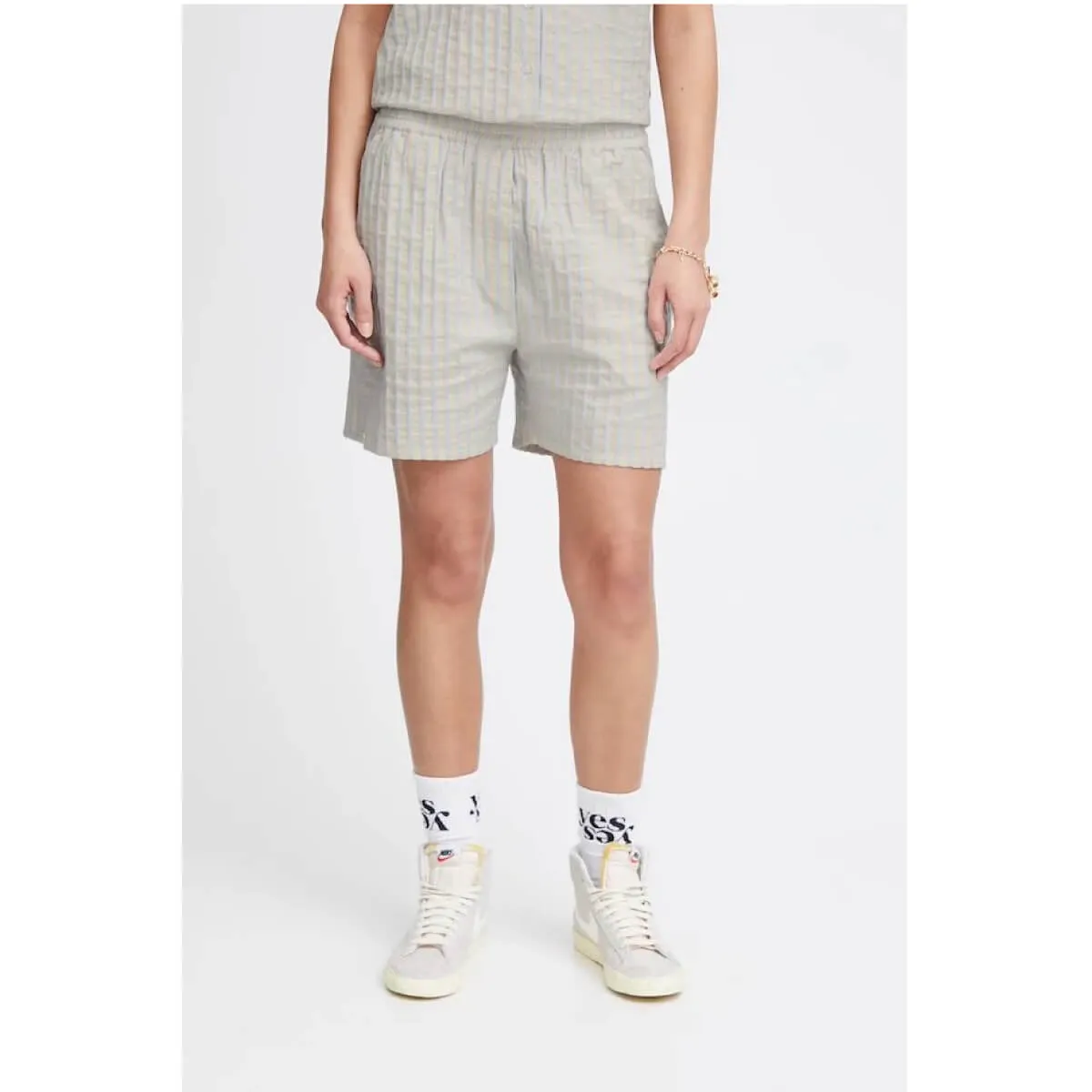 Striped Seersucker Shorts