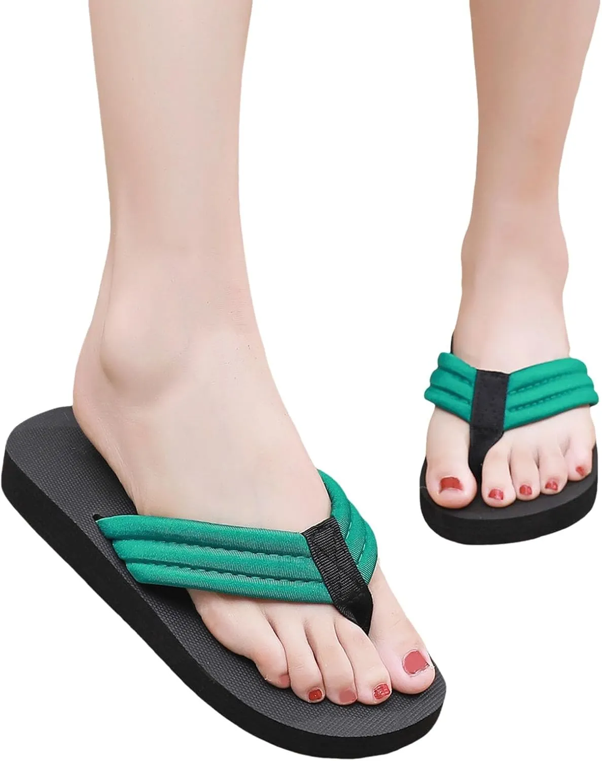 Summer Sandals for Women 2024 Trendy Clip Toe Beach Sandals Platform Sandals Slip-On Flip Flops Walking Shoe Slippers