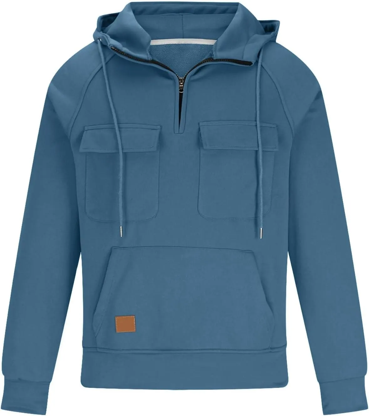 Tactical Hoodies for Men Military Quarter Zip Pullover Cargo Sweatshirts 1/4 Zip Pullover Lightweight with Pockets
