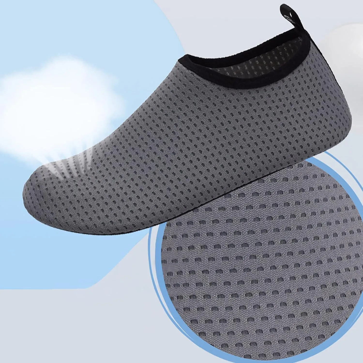 Water Shoes Men Size 9 Breathable Non Slip Athletic Water and Hiking Shoes for Women Water Shoes Wide Feet Beach Sports Quick Dry Barefoot for Beach Lake Pool Hiking Surfing Camping Size