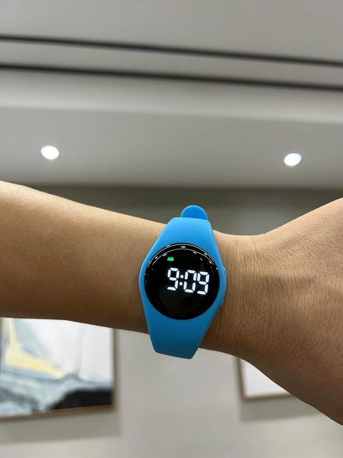 Waterproof Vibrating Alarm Watch Rechargeable 15 Alarm Reminder Watch Potty Training Watch with Lock Screen