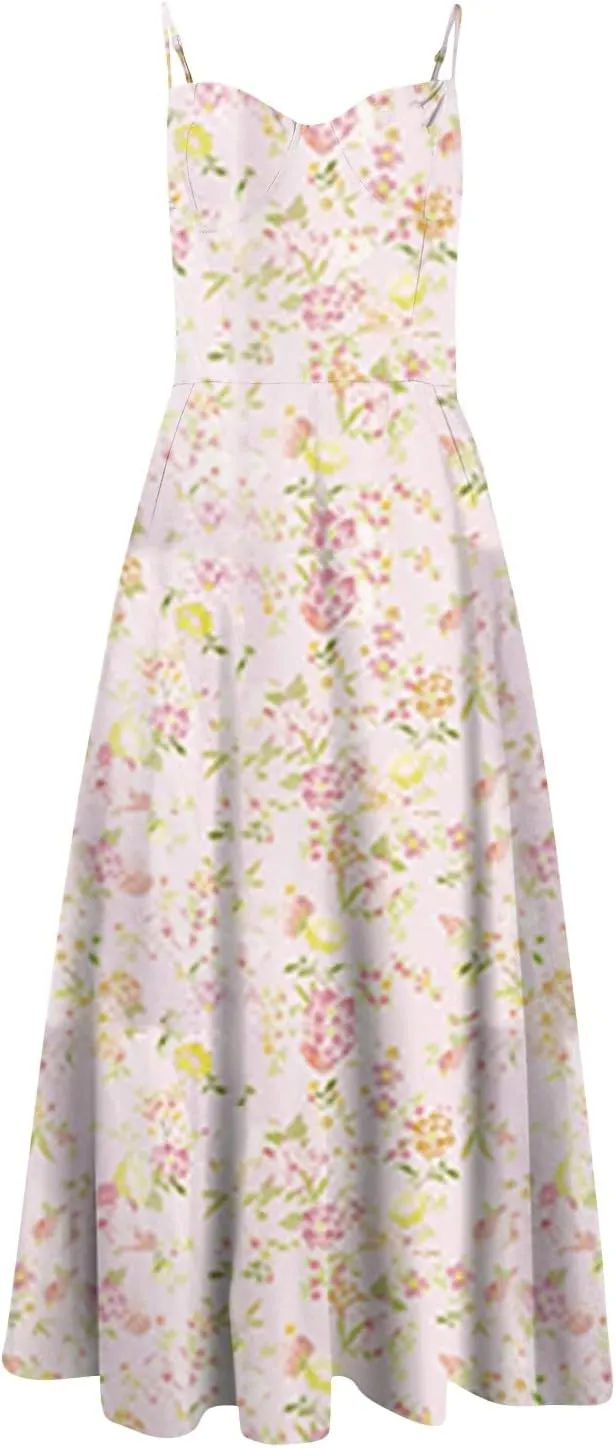 Wedding Guest Dresses for Women Spaghetti Straps Corset Homecoming Floral Cocktail Dress Lace Maxi Prom Dresses