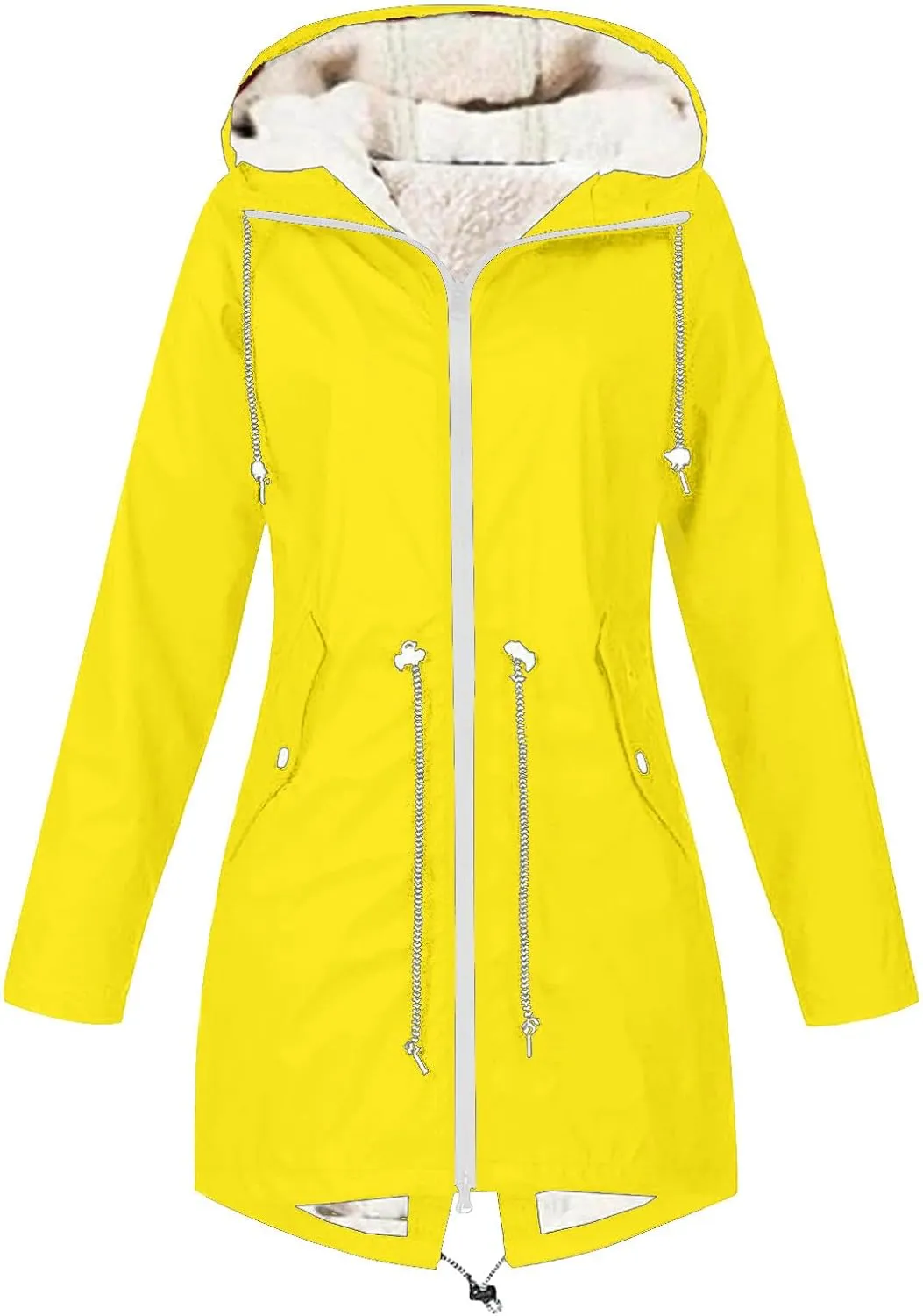 Windbreaker Jackets for Women Plus Size Winter Coats Sherpa Lined Parka Jacket Thicken Warm Outerwear with Pockets