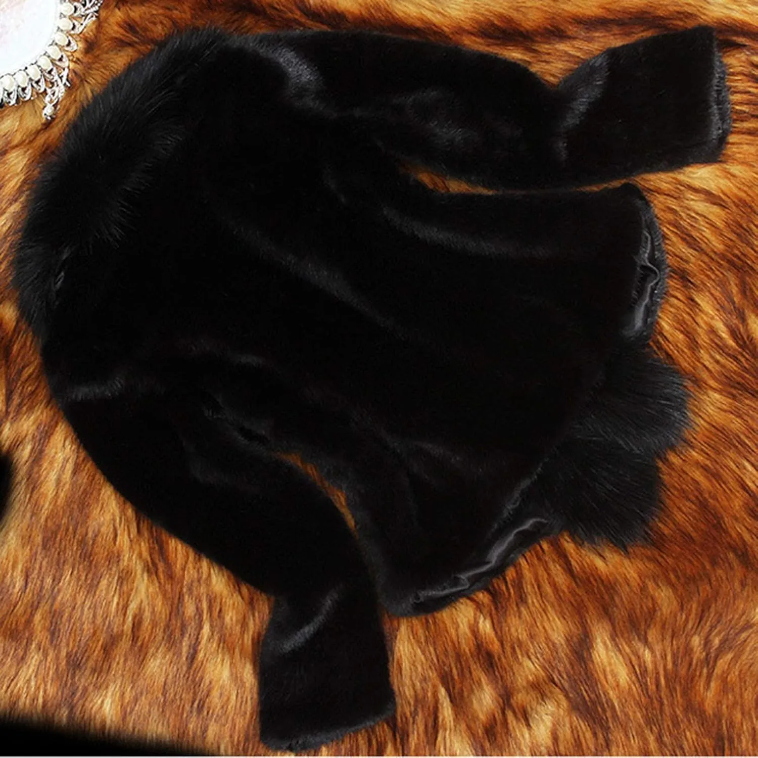 Women Faux Fur Pelt Coat Elegant Thick Warm Fashion Outerwear Fake Fur Jacket Fuzzy Fluffy Plain Coats