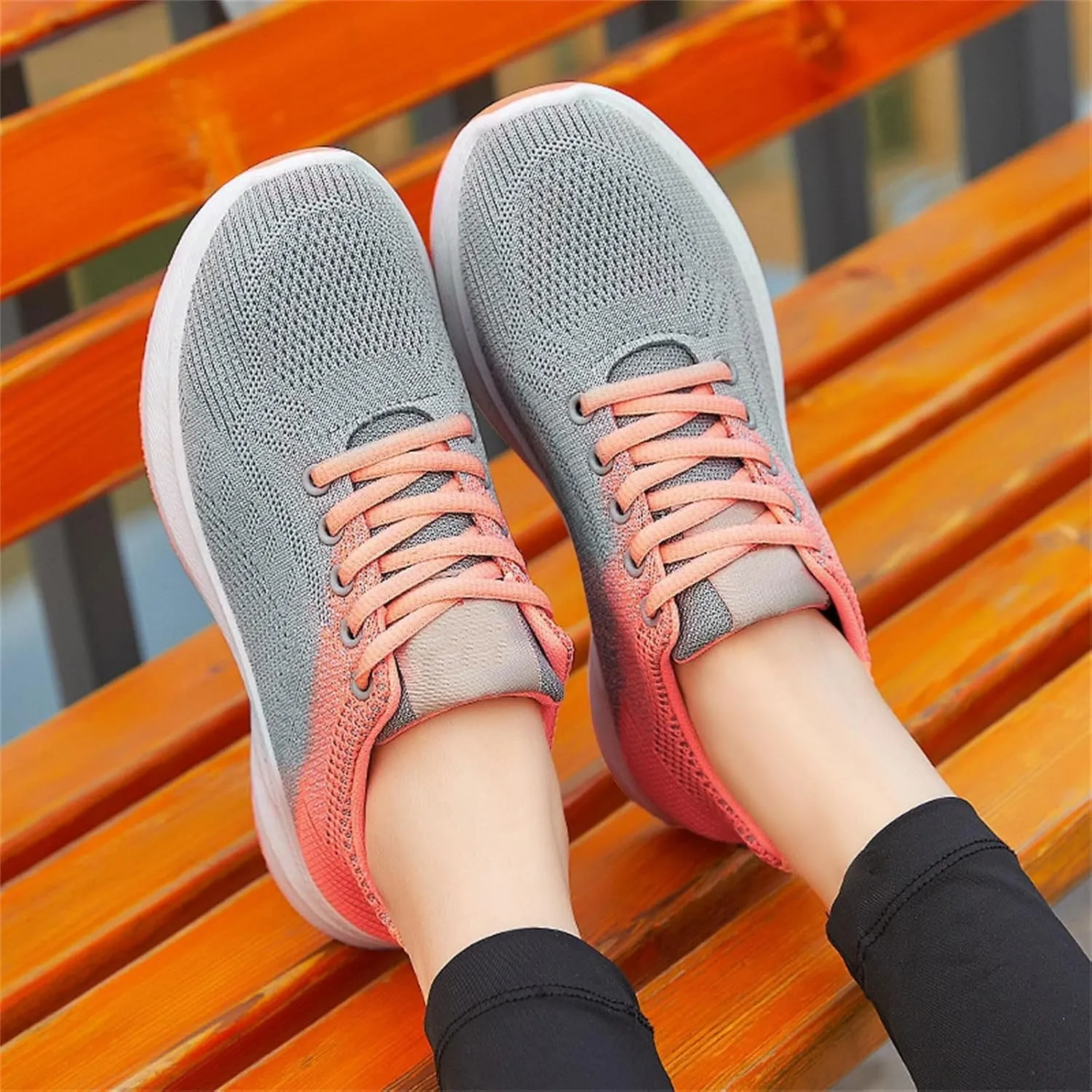 Women Running Sneakers Comfort Bowling Tennis Sneaker Lightweight Walking Athletic Shoes Comfortable Orthopedic Shoe Gym Sports Slip On Casual Breathable Fashion Sneakers