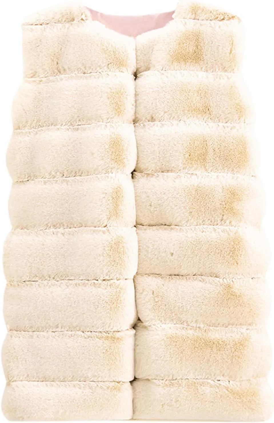 Womens Faux Fur Gilet Coats Sleeveless Waistcoat Solid Color Warmer Jacket Fluffy Coat Winter Outwear Tops