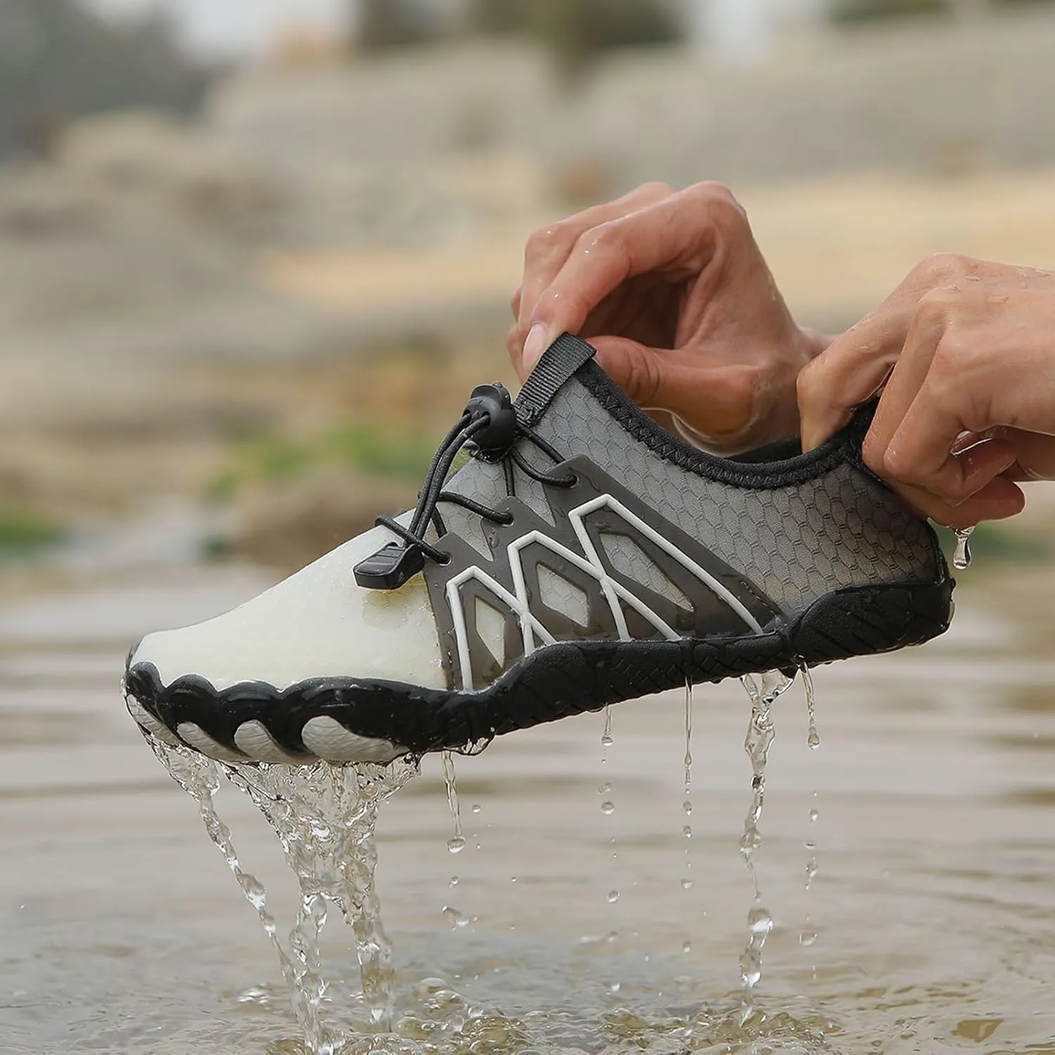 Women's Hiking Shoes Non-Slip Wide Toe Barefoot Footwear Quick Dry Athletic Trainer Running Shoes Beach Pool Aqua Surf Swim Hike Walking Outdoor Sneaker