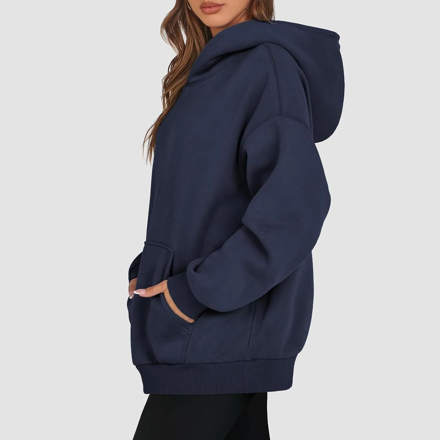 Womens Oversized Hoodies 2025 Long Sleeve Sweatshirts Pullover Fall Clothes with Pocket Fashion Y2k Clothes Comfort