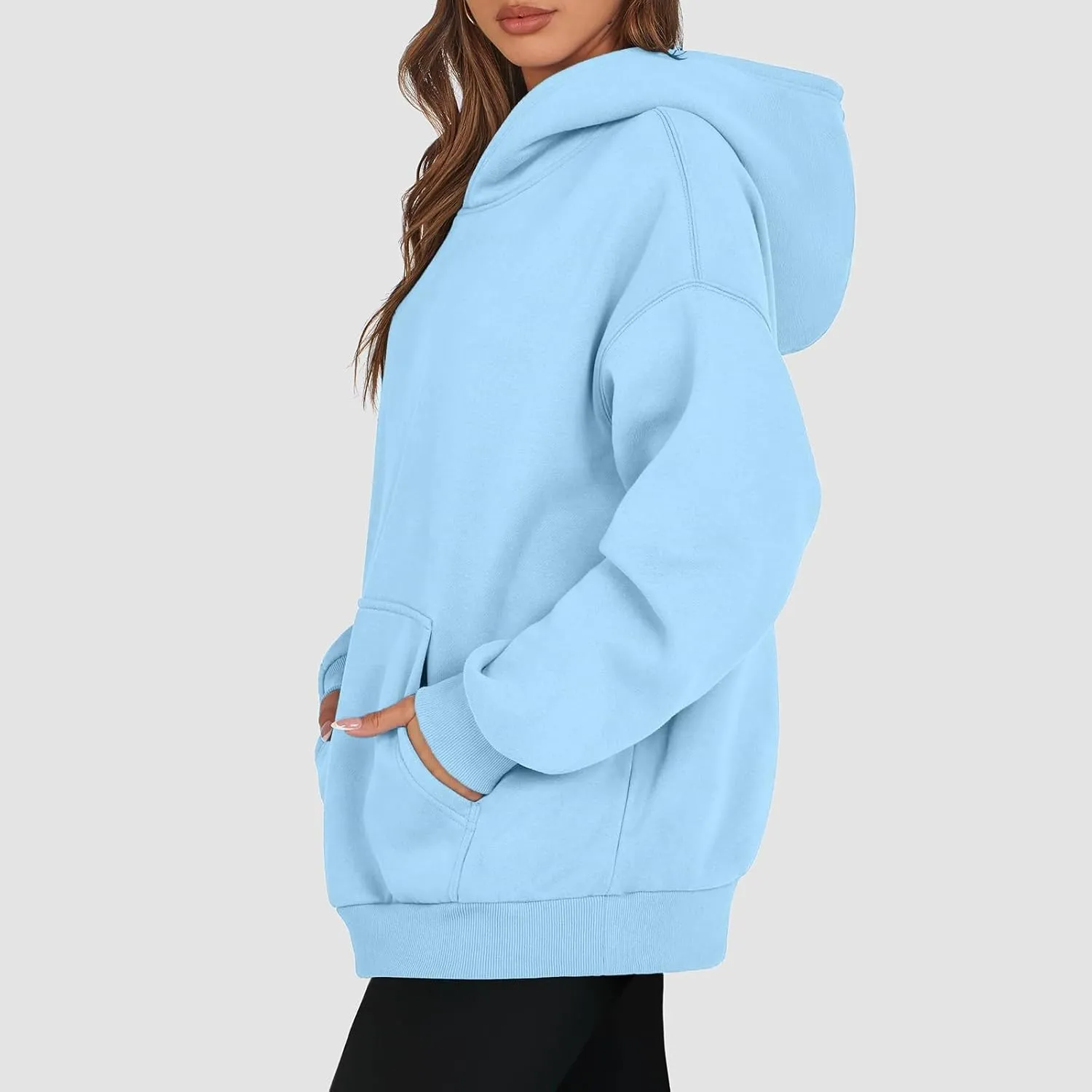 Womens Oversized Hoodies 2025 Long Sleeve Sweatshirts Pullover Fall Clothes with Pocket Fashion Y2k Clothes Comfort