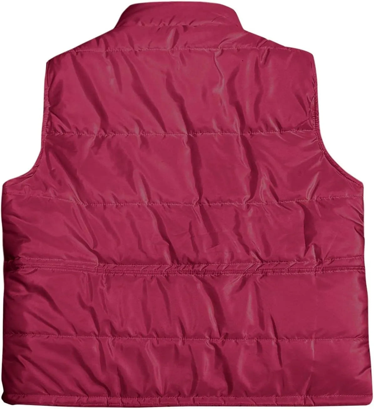 Women's Quilted Puffer Vest Casual Sleeveless Stand Collar Button Fall Trendy Warm Outerwear Down Jackets Winter Coat