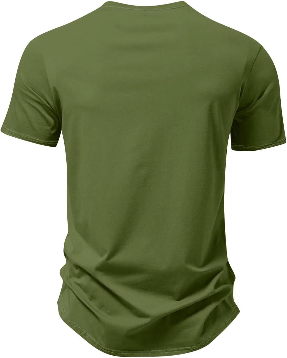 Ymosrh Men's Summer Beach Tee Shirts Short Sleeve Palm Tree T-Shirts Casual V Neck Tee Top Undershirts, S-3XL